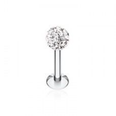 Multi-Sprinkle Dot Multi Gem Ball Steel Labret