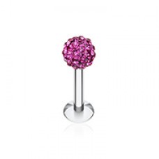 Multi-Sprinkle Dot Multi Gem Ball Steel Labret