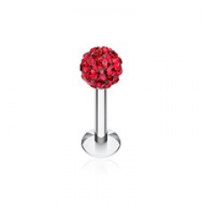 Multi-Sprinkle Dot Multi Gem Ball Steel Labret