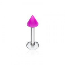 Neon UV Acrylic Spike Top Labret