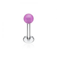 Glow in the Dark UV Acrylic Ball Top Labret