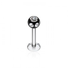 Aurora Gem UV Acrylic Ball Top Labret