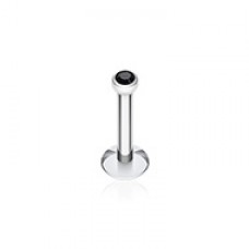 Steel Gem Ball Internally Threaded Labret