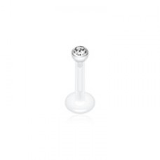 Bio Flexible Gem Ball Push-Fit Labret
