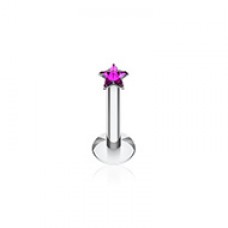 Star Gem Top Internally Threaded Labret