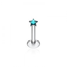 Star Gem Top Internally Threaded Labret