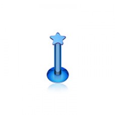 Colorline PVD Star Top Internally Threaded Labret