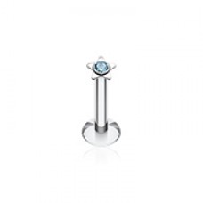 Sparkle Star Top Internally Threaded Labret