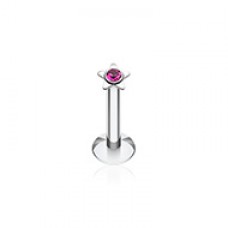 Sparkle Star Top Internally Threaded Labret