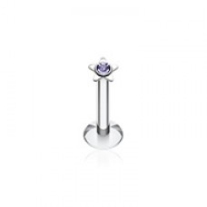 Sparkle Star Top Internally Threaded Labret