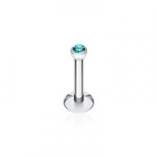 Steel Gem Ball Push-Fit Labret 
