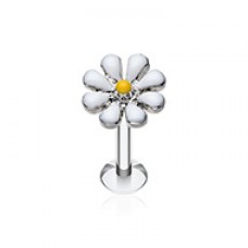 Spring Blossom Flower Top Steel Labret