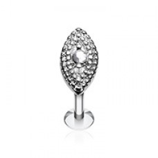 Marquise Sparkle Steel Labret