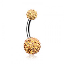 Classic Multi-Sprinkle Dot Belly Button Ring