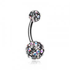Retro Sprinkles Multi-Sprinkle Dot Sparkle Belly Button Ring