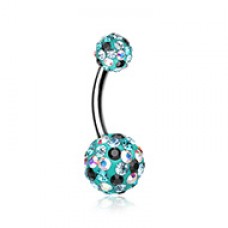 Retro Sprinkles Multi-Sprinkle Dot Sparkle Belly Button Ring