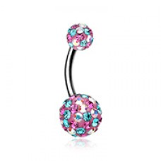 Retro Sprinkles Multi-Sprinkle Dot Sparkle Belly Button Ring