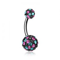 Retro Sprinkles Multi-Sprinkle Dot Sparkle Belly Button Ring