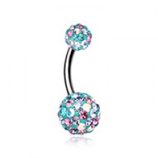Retro Sprinkles Multi-Sprinkle Dot Sparkle Belly Button Ring