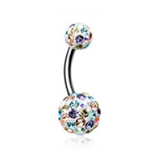 Sprinkles Multi-Sprinkle Dot Sparkle Belly Button Ring