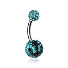 Anchor Dock Multi-Sprinkle Dot Belly Button Ring