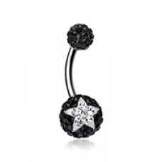 Shining Star Multi-Sprinkle Dot Belly Button Ring