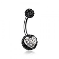 Heart's Delight Multi-Sprinkle Dot Belly Button Ring