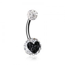 Heart's Delight Multi-Sprinkle Dot Belly Button Ring