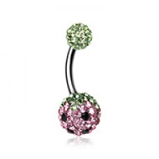 Sweet Berry Multi-Sprinkle Dot Belly Button Ring