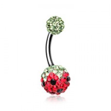 Sweet Berry Multi-Sprinkle Dot Belly Button Ring