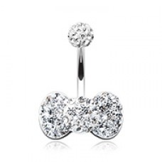 Classic Bow-Tie Multi-Sprinkle Dot Belly Button Ring