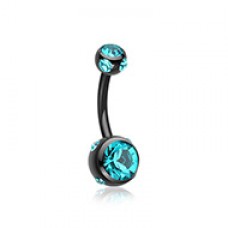 Colorline Aurora Gem Ball Steel Belly Button Ring