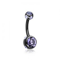 Colorline Aurora Gem Ball Steel Belly Button Ring