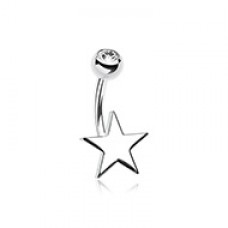 Nova Star Steel Belly Button Ring