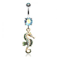 Under the Seahorse Belly Button Ring