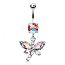 Dragonfly Glam Wings Belly Button Ring