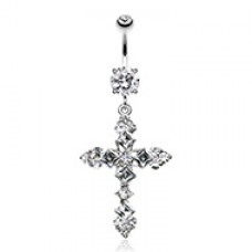 Cross My Heart Belly Button Ring