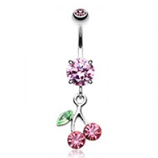 Pretty Please with a Cherry on Top Belly Button Ring