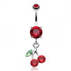 Pretty Please with a Cherry on Top Belly Button Ring