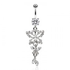 Twinkling Butterfly Fall Fancy Belly Button Ring