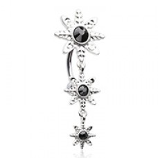 Midnight Sun Reverse Belly Button Ring