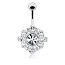 Spiritual Mandala Belly Button Ring 