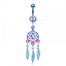 Candy Coated Dreamcatcher Belly Button Ring