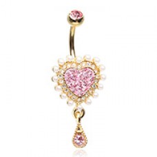 True Love Valentine Belly Button Ring
