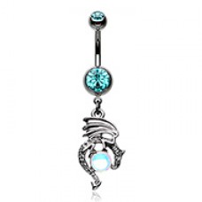 Black Mother of Dragons Belly Button Ring