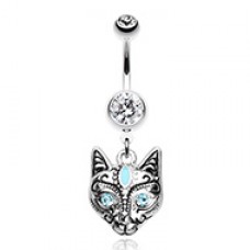 Cleopatra Cat Belly Button Ring