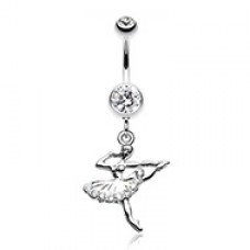 Elegant Ballerina Belly Button Ring