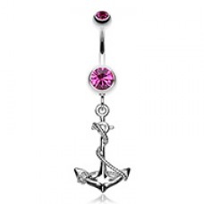 Classic Rope Anchor Belly Button Ring