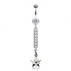 Twinkling Journey to the Stars Belly Button Ring