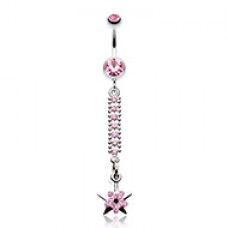 Twinkling Journey to the Stars Belly Button Ring